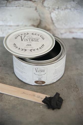 Jeanne d'Arc Living - JDL - Vintage Wachs Dark Brown 300 ml