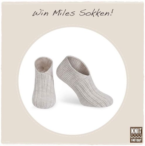 Knit Factory - Socken Miles in Beige - Schuhgröße 41-44
